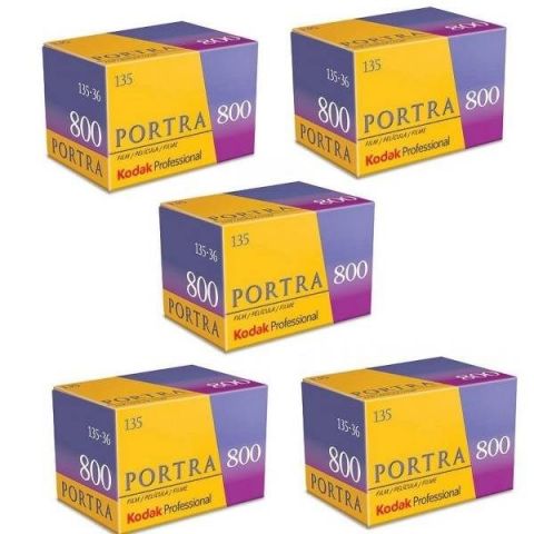 Kodak Professional Portra 800 36 Exp 35mm Colour Print Film (5 Pack)