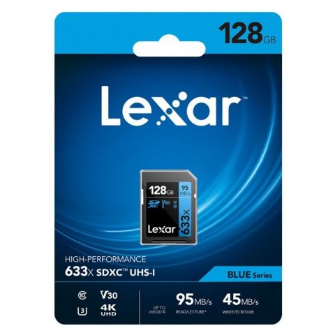 Lexar 128GB High Performance 633x UHS-I SDXC Memory Card