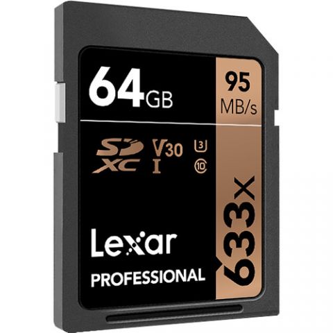 Lexar 64GB Professional 633x UHS-I SDXC Memory Card