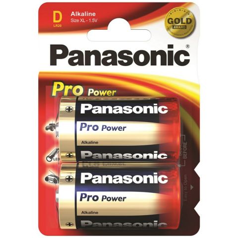 Panasonic Pro Power D LR20 Batteries (2 Pack)