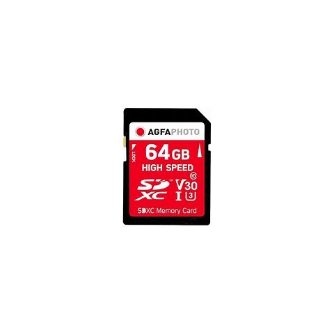 Agfa 64GB SDXC U3 4K Memory Card